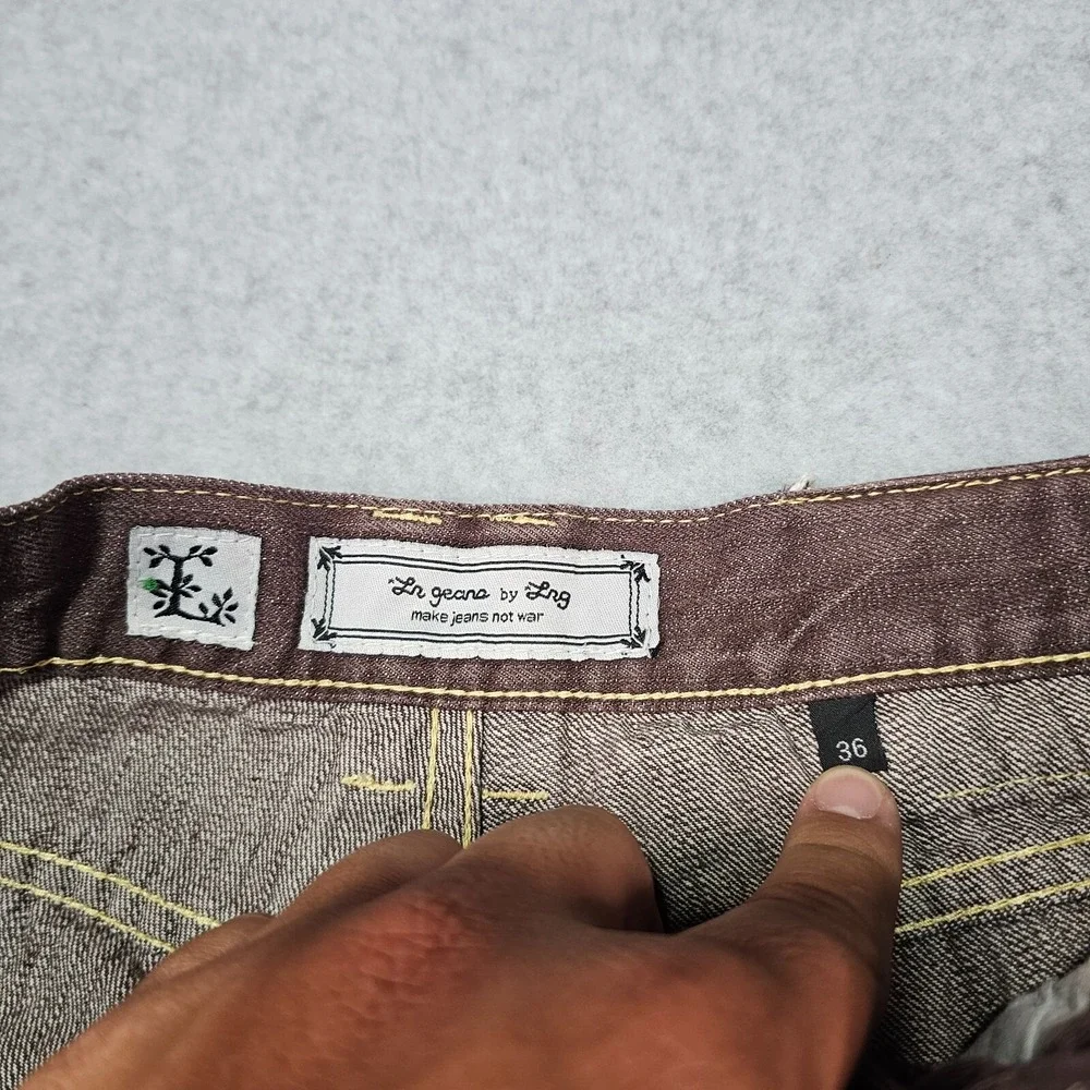 LRG‎ Lifted Research Group Mens Jeans 34x32 Blue Denim Grass Roots Straight Fit